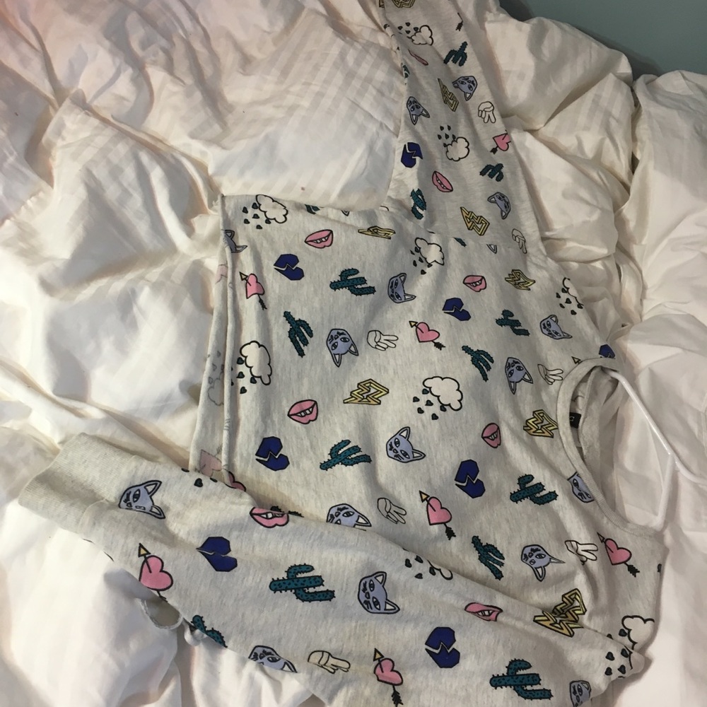 A long sleeve crop top